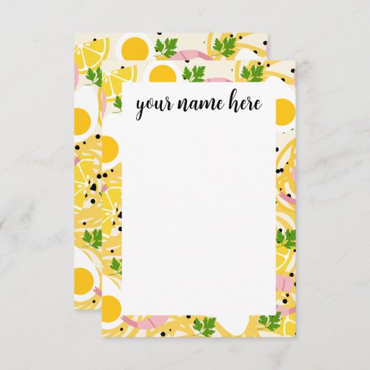 Personalisierte Ramen Notecards Dankeskarte (Vorne/Hinten)