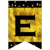 Personalisierte Random Gold Dot Patten Hochzeit Wimpelkette (Zweite Fahne)