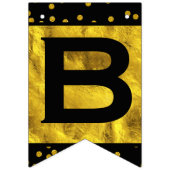 Personalisierte Random Gold Dot Patten Hochzeit Wimpelkette (Erste Fahne)