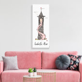 Personalisierte Rapunzel Prinzessin im Turm Leinwanddruck (Insitu (Wohnzimmer))