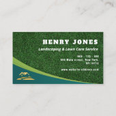 personalisierte Rasenpflege und Landschaftsgestalt Visitenkarte (Rückseite)