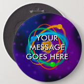 Personalisierte Rasterstrukturpunkte Button (Vorne & Hinten)