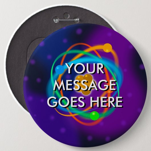 Personalisierte Rasterstrukturpunkte Button (Vorne & Hinten)