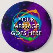 Personalisierte Rasterstrukturpunkte Button (Vorderseite)