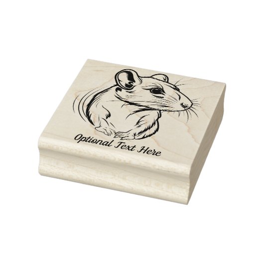 Personalisierte Ratte Gummistempel (Stempel)