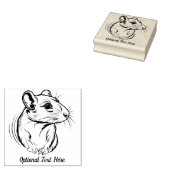 Personalisierte Ratte Gummistempel (Stempel)