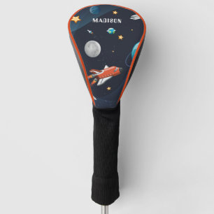 Personalisierte Raumfähre Shuttle Moon Stars Golf Headcover