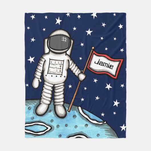 Personalisierte Raumfahrtbehörde Kosmonaut Fleece (Vorderseite)