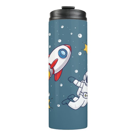 Personalisierte Raumfahrttechnik Thermosbecher (Vorderseite)