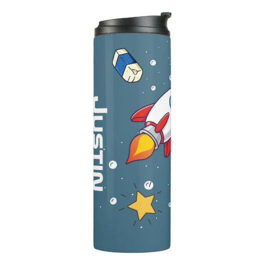 Personalisierte Raumfahrttechnik Thermosbecher (Nach links gedreht)