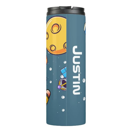 Personalisierte Raumfahrttechnik Thermosbecher (Rückseite)