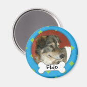 Personalisierte Raute Hund Foto Magnet (Vorderseite/Rückseite)