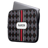 Personalisierte Raute Notebook-Tasche Laptopschutzhülle (Vorderseite Links)