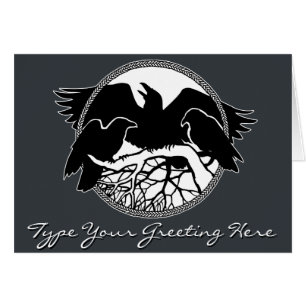 Personalisierte Raven Cards Cool Crow Art Cards
