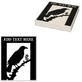 Personalisierte Raven Wood Art Briefmarke Gummistempel (Stempel)