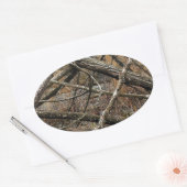 Personalisierte Real Camouflage / Camouflage (anpa Ovaler Aufkleber (Umschlag)