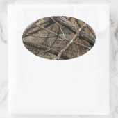 Personalisierte Real Camouflage / Camouflage (anpa Ovaler Aufkleber (Tasche)