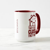 Personalisierte Realtor sehen, wie ich die Tasche  Tasse (VorderseiteRechts)