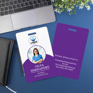 Personalisierte Rebecca-Purple-Mitarbeiter-Foto-ID Ausweis