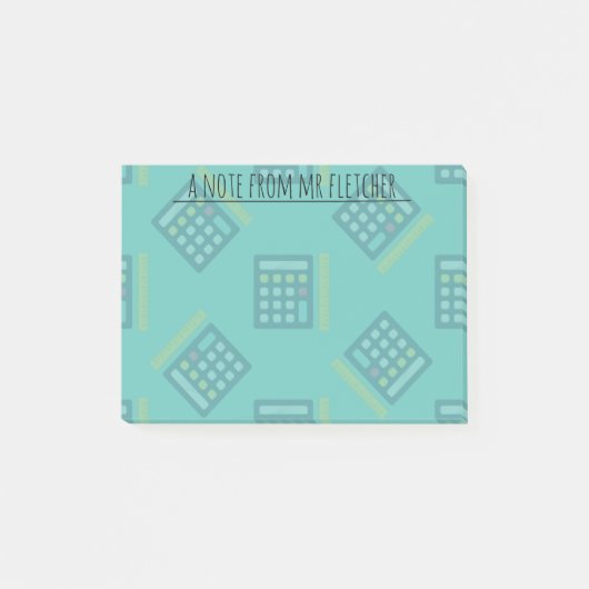 Personalisierte Rechenleistung Post-it Klebezettel (Vorderseite)