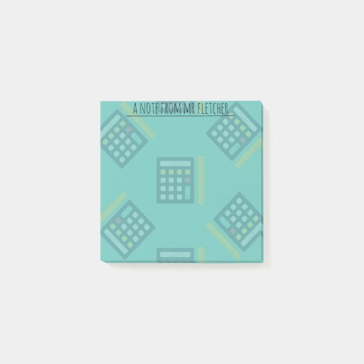 Personalisierte Rechner - Math-Post-it-Notizen Post-it Klebezettel (Vorderseite)