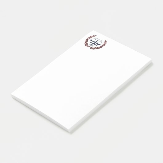 Personalisierte Rechtsanwalt-Geschenke Post-it Klebezettel (angewinkelt)