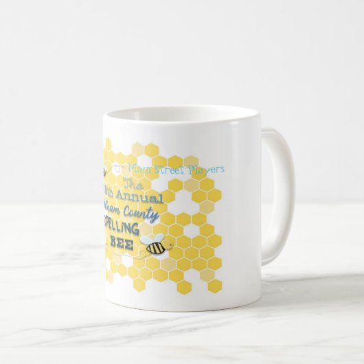 Personalisierte Rechtschreibungs-Bienen-Tasse Kaffeetasse (VorderseiteRechts)