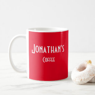 Personalisierte Red Coffee Tasse