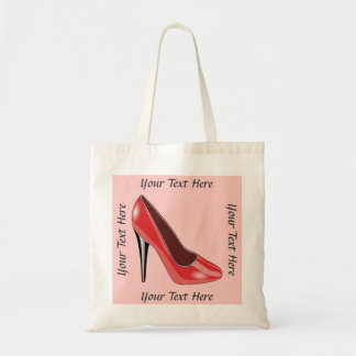 Personalisierte Red High Heel Shoel Tote Bag Tragetasche
