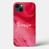 Personalisierte Red Hot Wirbel Case-Mate iPhone Hülle (Rückseite)