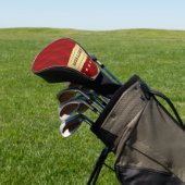 Personalisierte Red Imitate Tuflisch Golf Head Cov Headcover (In SItu)