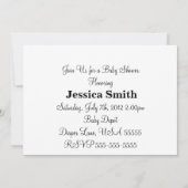 Personalisierte Red Ladybug Babydusche Einladung (Rückseite)