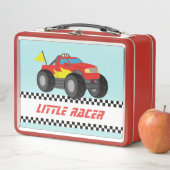 Personalisierte Red Monster Truck Boys Metall Brotdose (Beispiel)