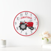 Personalisierte RedTraktor Wall-Uhr Große Wanduhr (Zuhause)