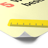 Personalisierte Regeln für den Schulunterricht Poster (Ecke)