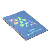 Personalisierte Regenbogen-Blume Dankesblatt Notizblock (Rechte Seite)