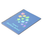 Personalisierte Regenbogen-Blume Dankesblatt Notizblock (Linke Seite)