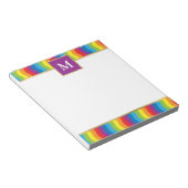 Personalisierte Regenbogen Bunte Notizblock (angewinkelt)