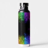 Personalisierte Regenbogen-Glitter-Rahmen Trinkflasche (Rechts)