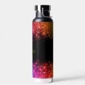 Personalisierte Regenbogen-Glitter-Rahmen Trinkflasche (Links)