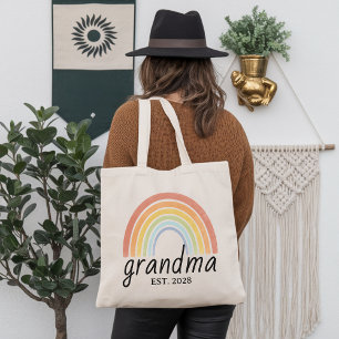 Personalisierte Regenbogen-Oma-Tasche, Nana-Tasche Tragetasche