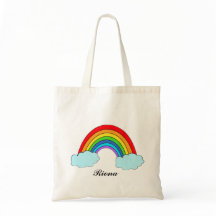 Personalisierte Regenbogen-Tasche mit individuelle