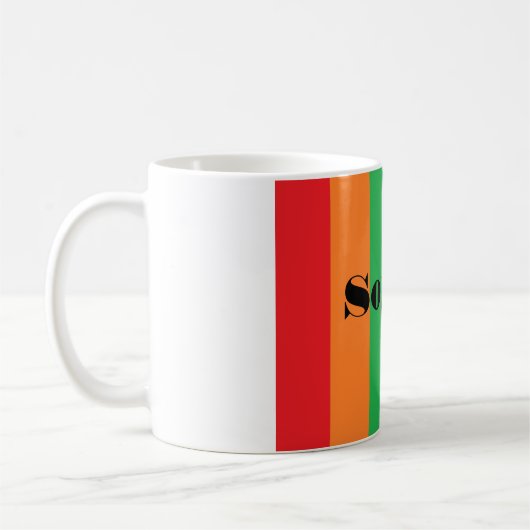 Personalisierte Regenbogen-Tasse Kaffeetasse (Links)