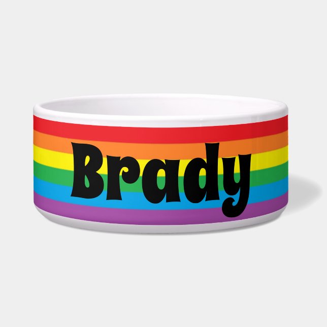 Personalisierte Regenbogen-Tier Napf (Vorderseite)