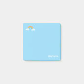 Personalisierte Regenbogen- und Namens-Post-it-Not Post-it Klebezettel (Vorderseite)
