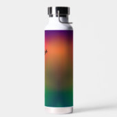Personalisierte Regenbogenblüte Trinkflasche (Links)