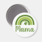 Personalisierte Regenbogenerde Mama Magnet (Vorderseite/Rückseite)