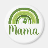 Personalisierte Regenbogenerde Mama Magnet (Vorne)