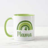 Personalisierte Regenbogenerde Mama Tasse (Links)