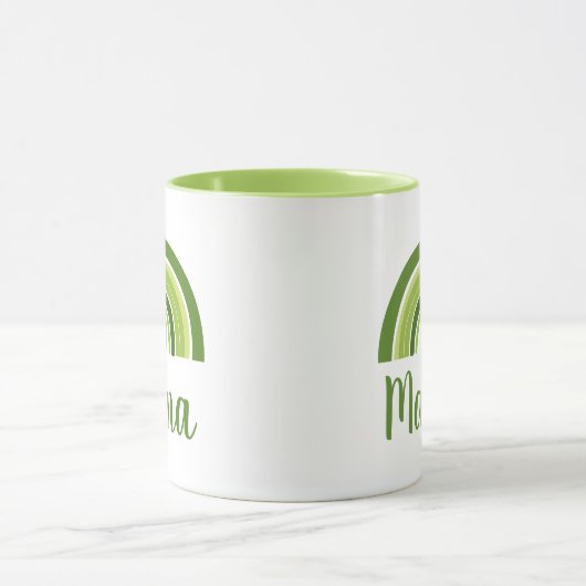 Personalisierte Regenbogenerde Mama Tasse (Zentrum)